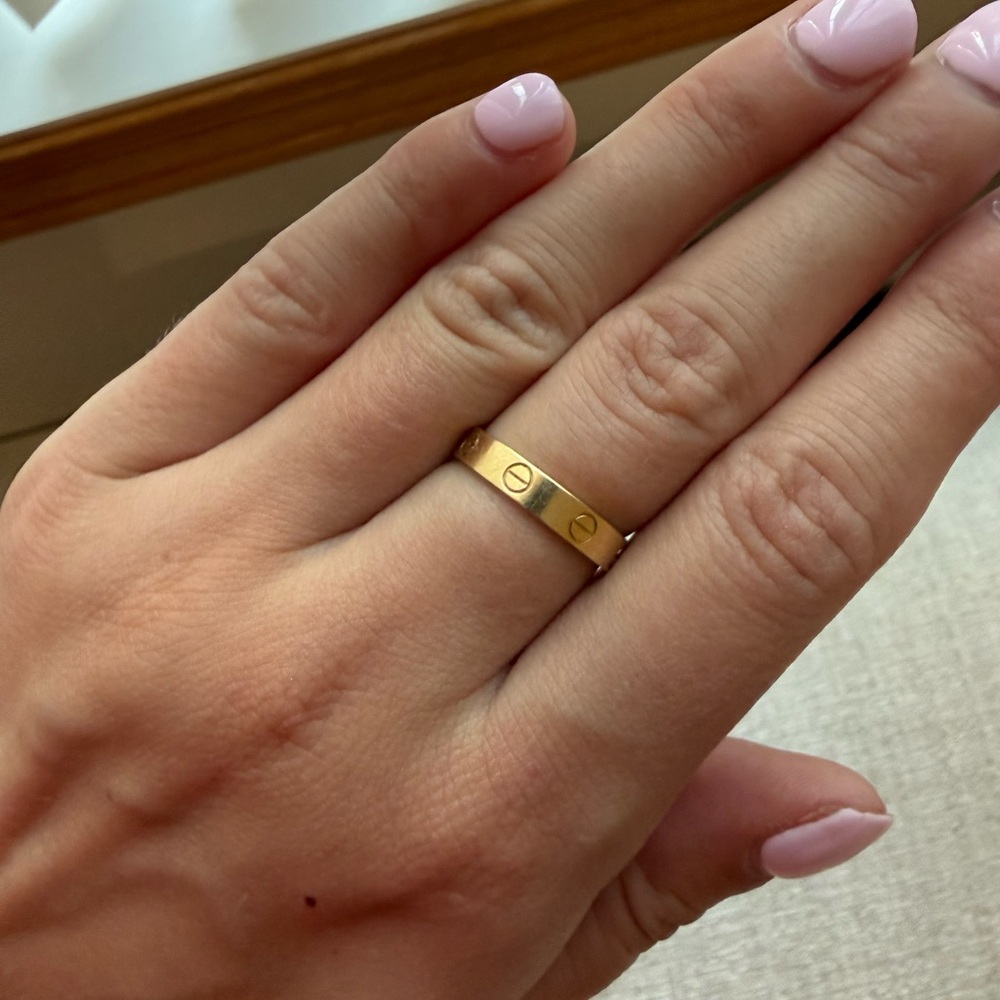 Cartier Love wedding band yellow gold size 55 - Picture 8 of 9